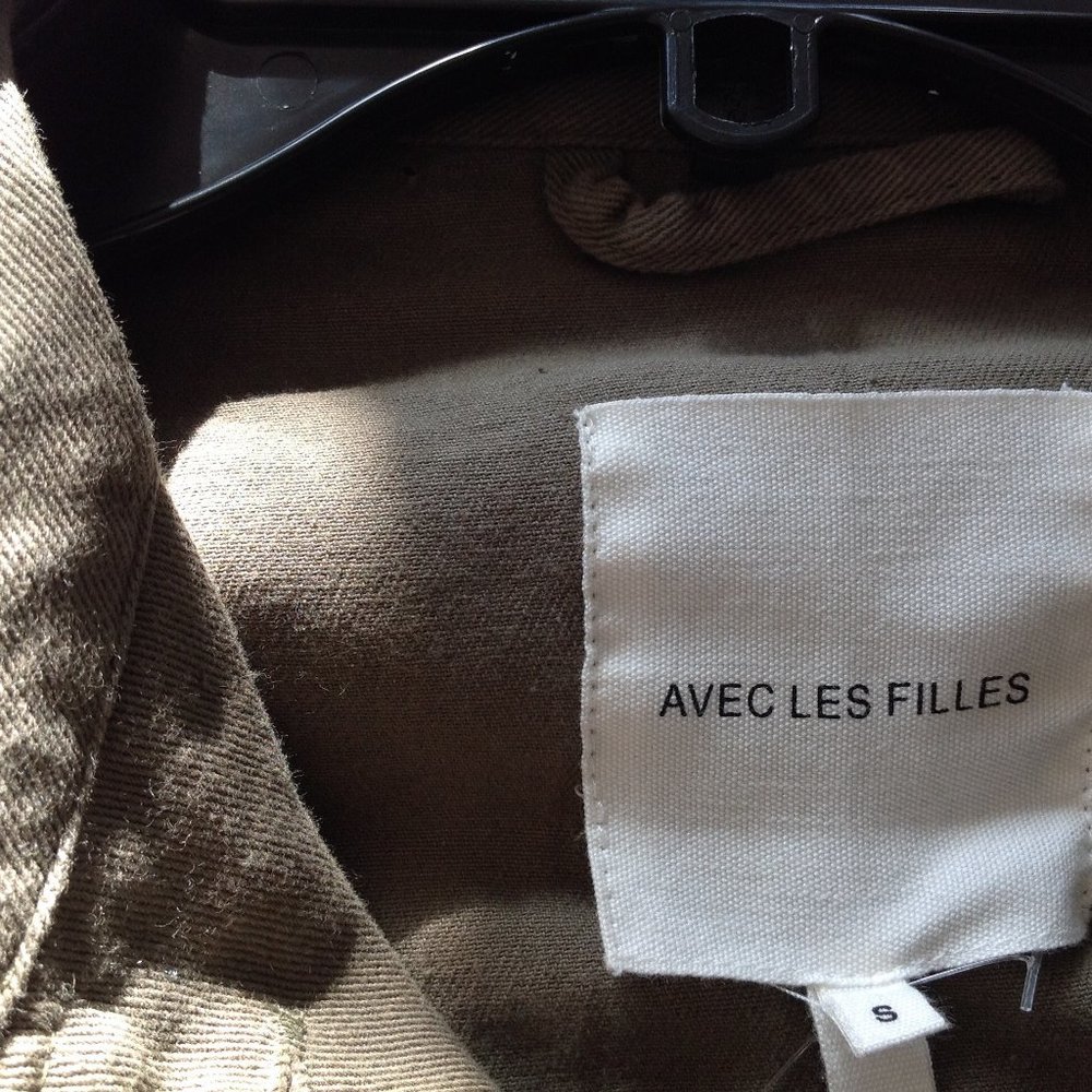 Avec Les Filles Khaki Green Anorak Jacket - Picture 9 of 9